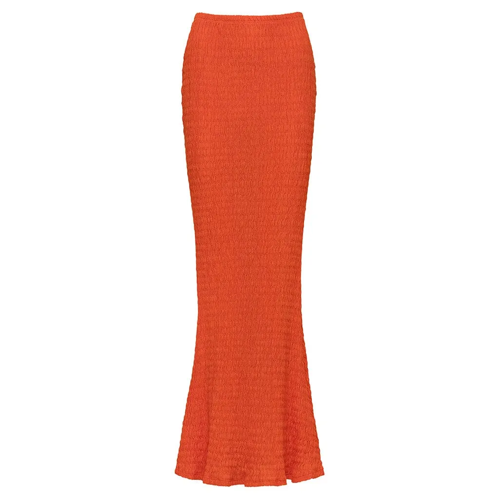 Tangerine Natalia Skirt