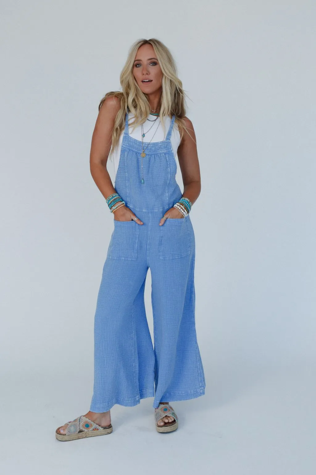 The Nest Coast To Coast Jumpsuit - Blue