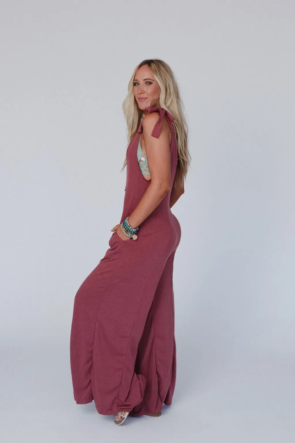 The Nest Essential Serene Jumpsuit - Marsala