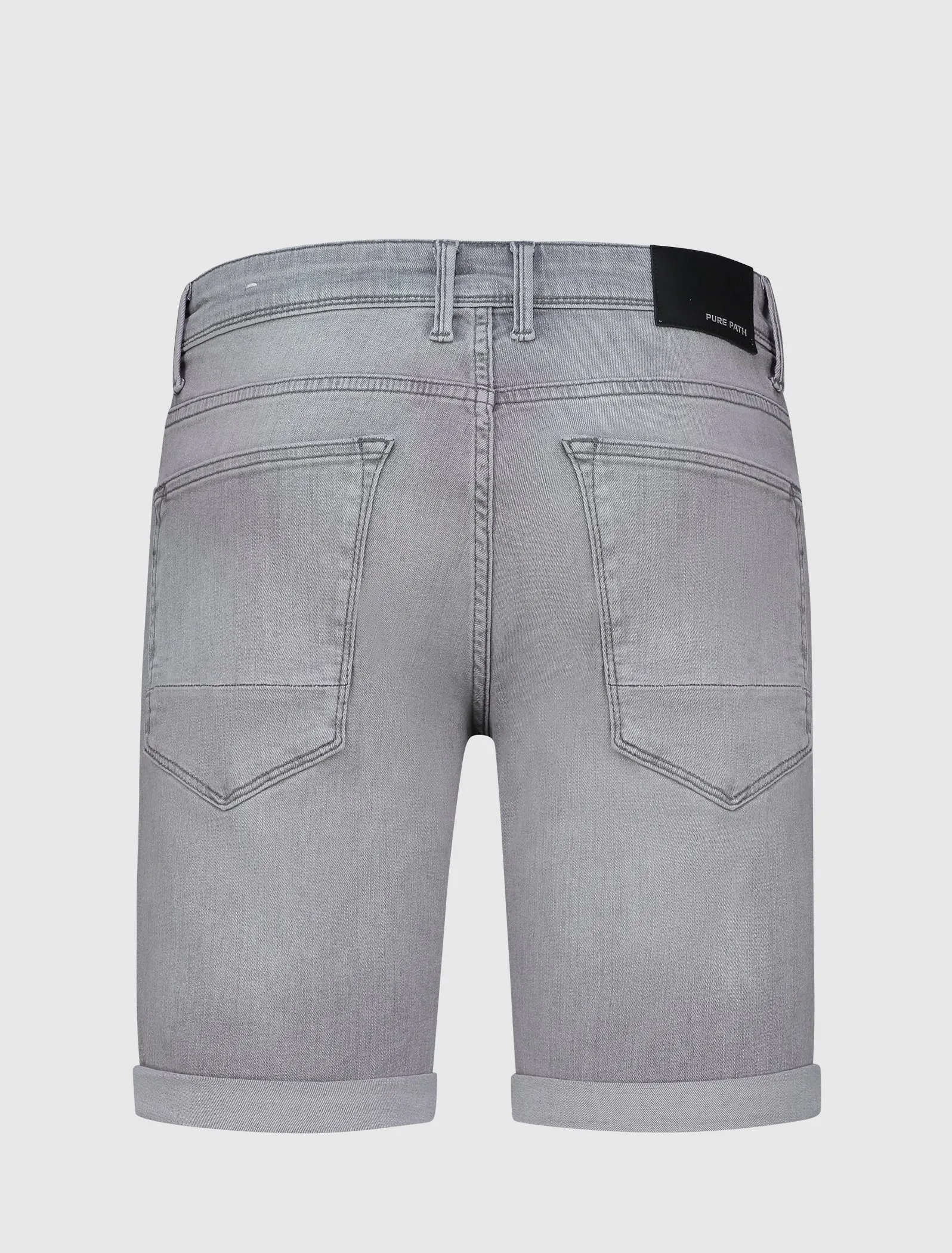 The Steve Skinny Fit Shorts | Denim Light Grey