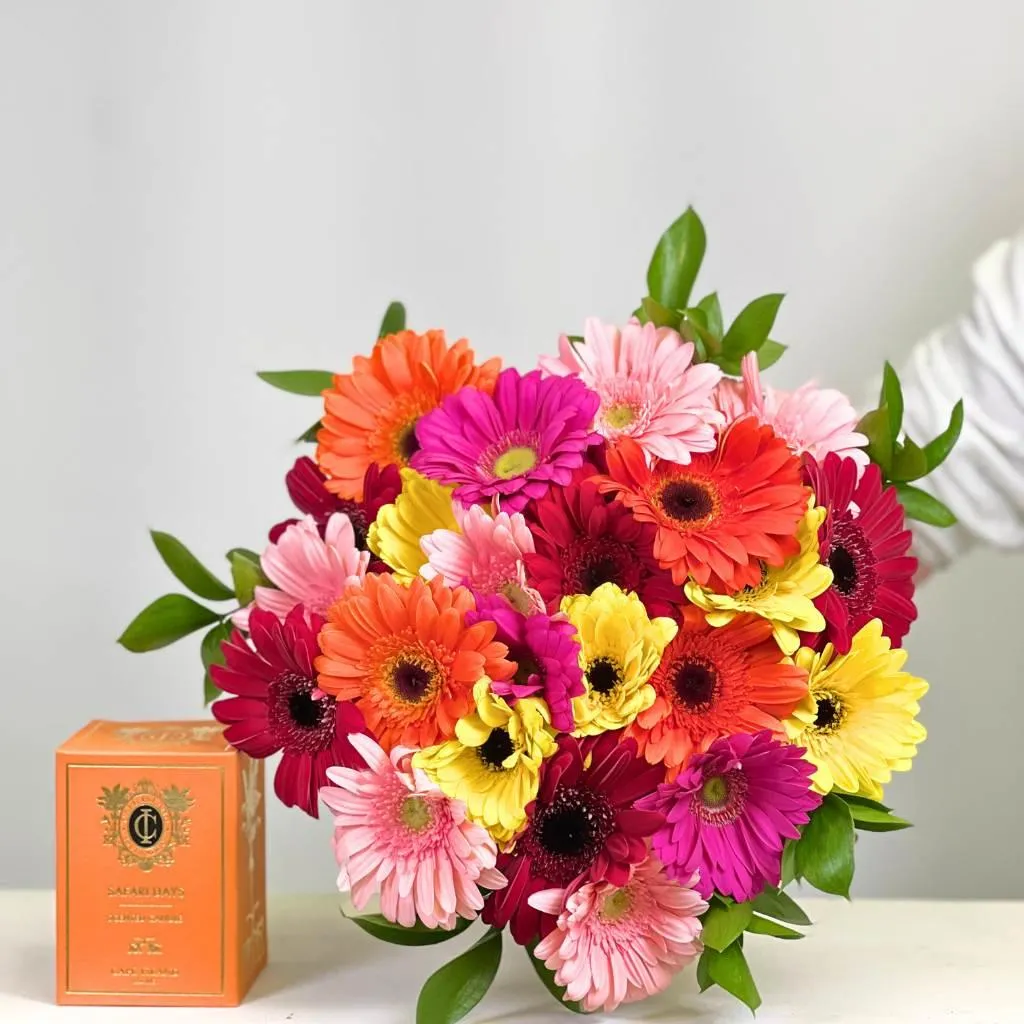 Tropical Bliss Gerbera Bouquet