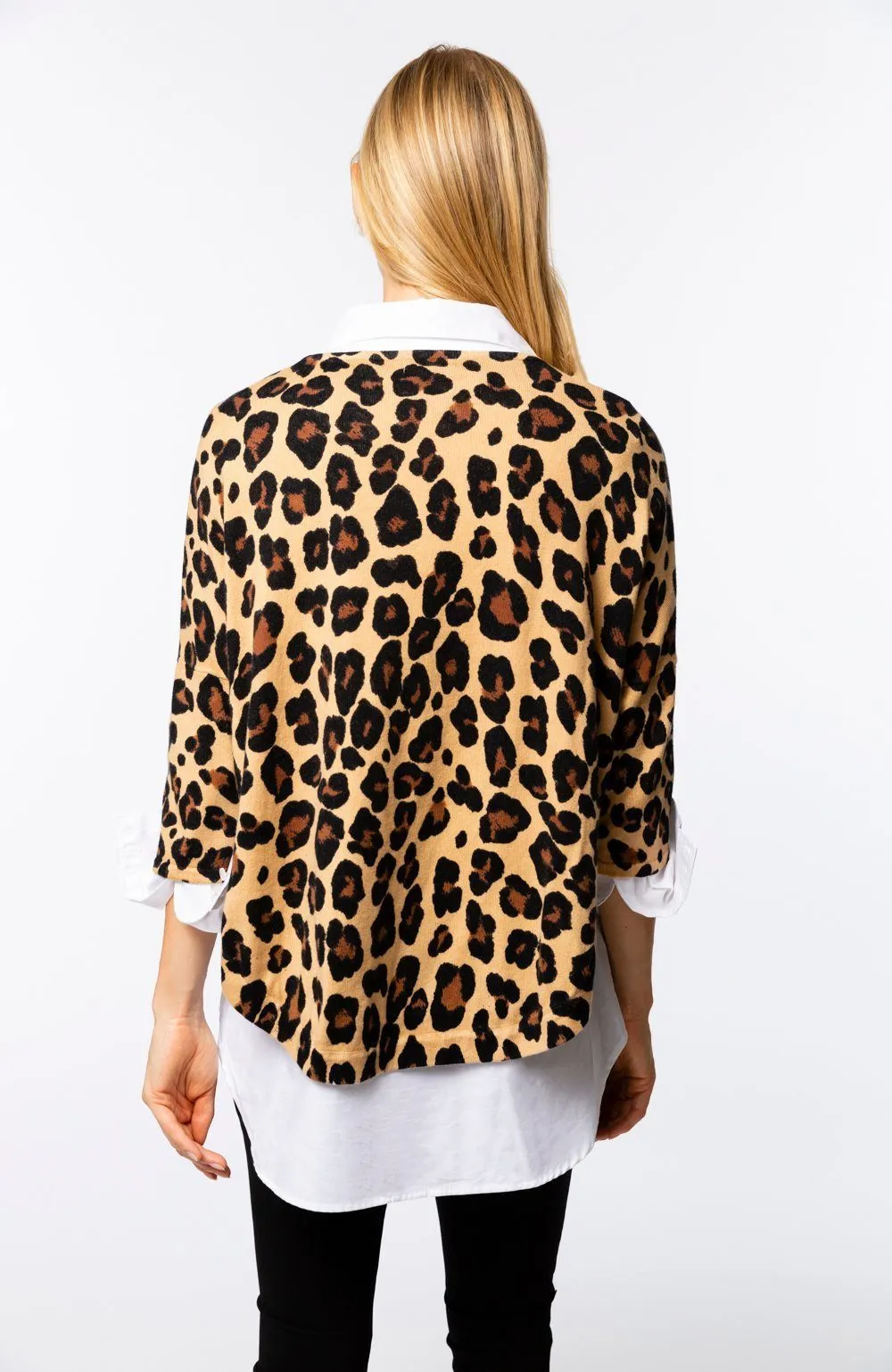 Tyler Boe Animal Capelet Cheetah