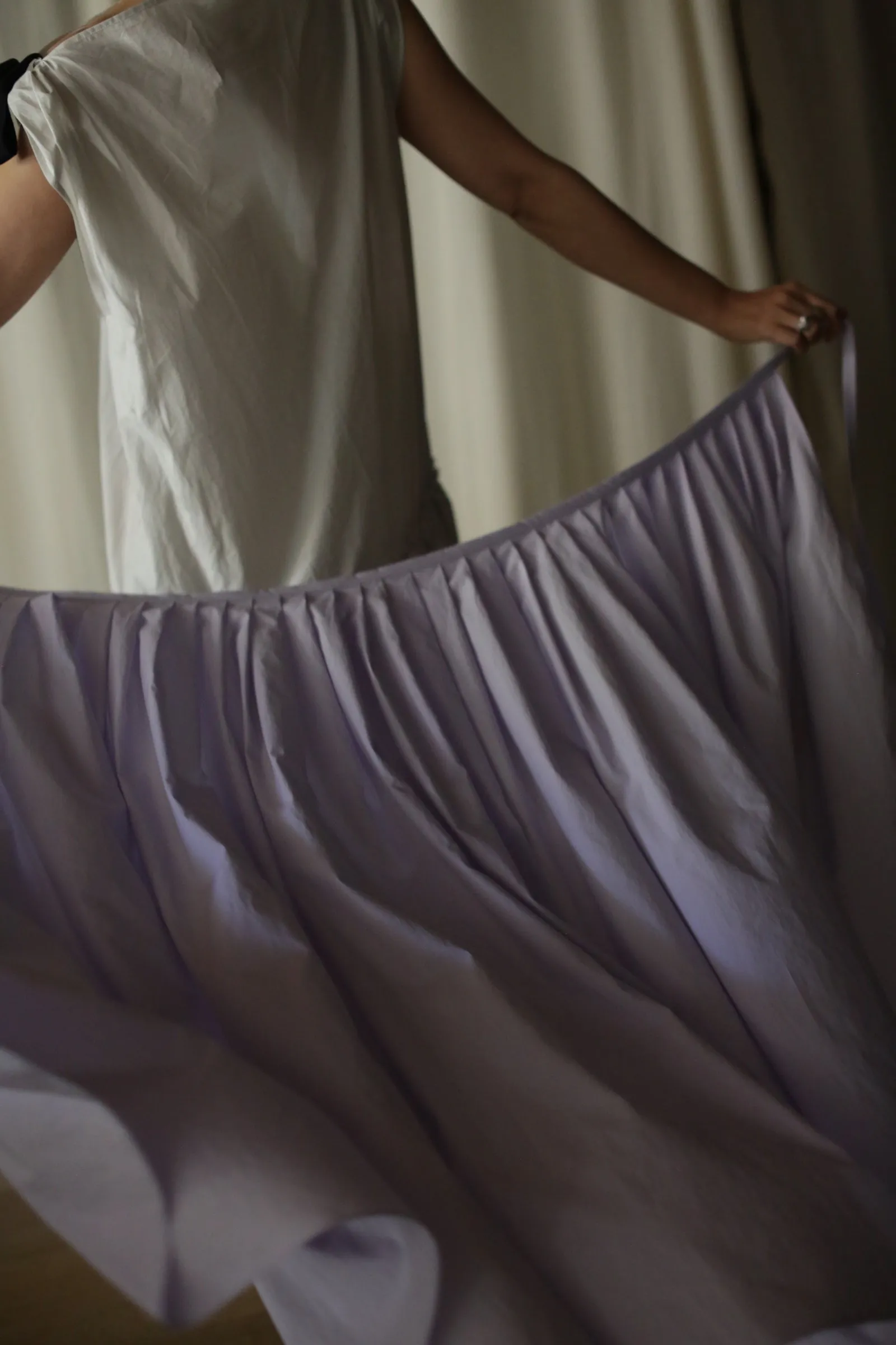 Typewriter Wrap Skirt | Amethyst