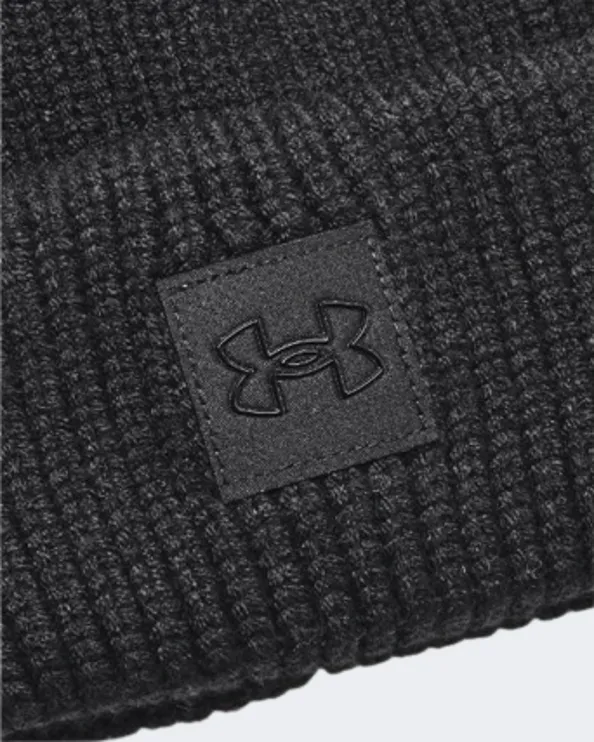 Under Armour Coldgear&#174; Infrared Halftime Ribbed Pom Unisex Training Beanie Black 1373098-001