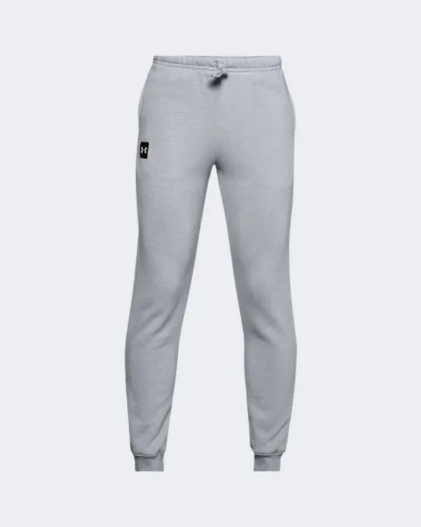 Under Armour Rival Fleece Joggers Boys Training Pant Gray/White