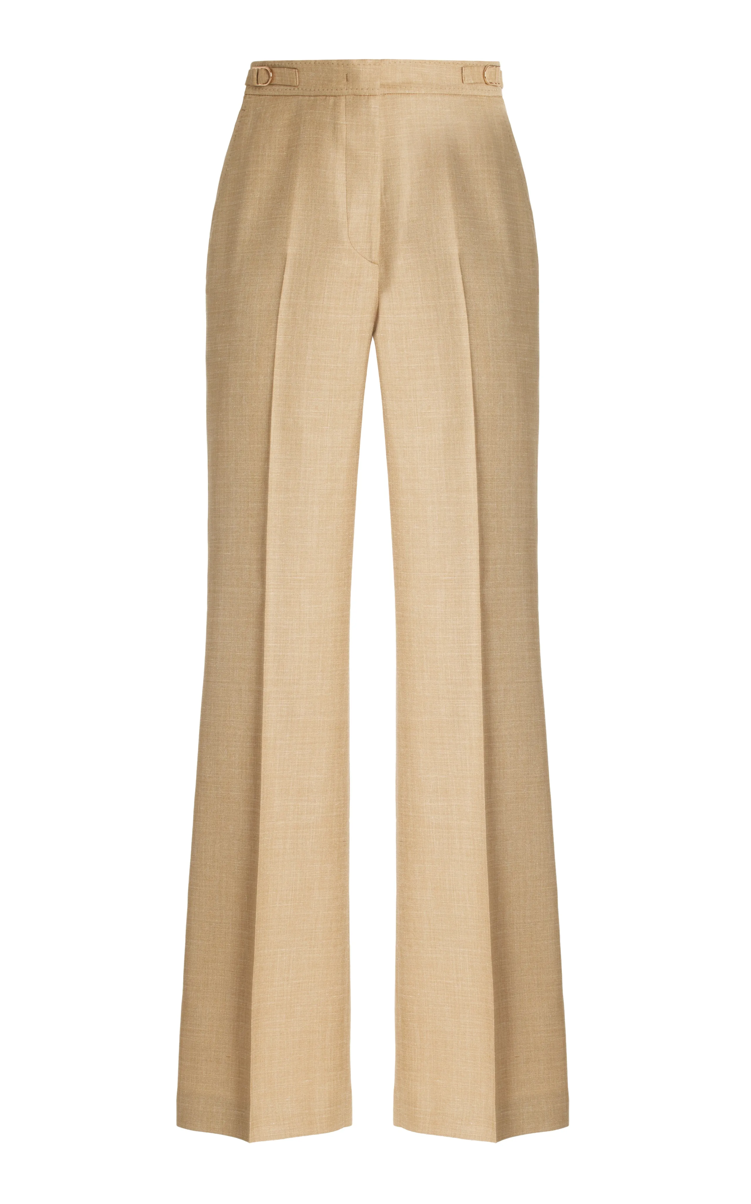 Vesta Pant in Hay Virgin Wool and Silk Linen