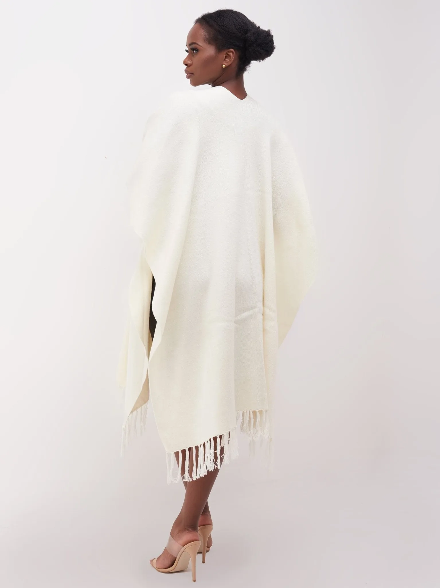 Vivo Essentials Double Layered Shawl - Off White