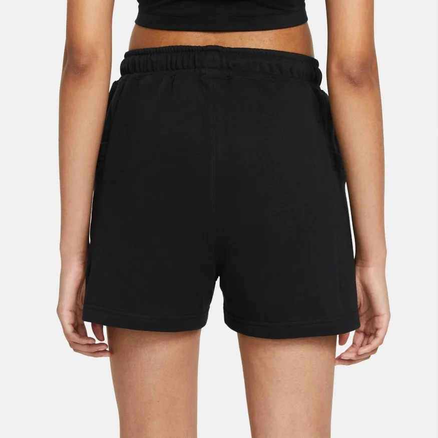 W FLEECE SHORTS "BLACK"