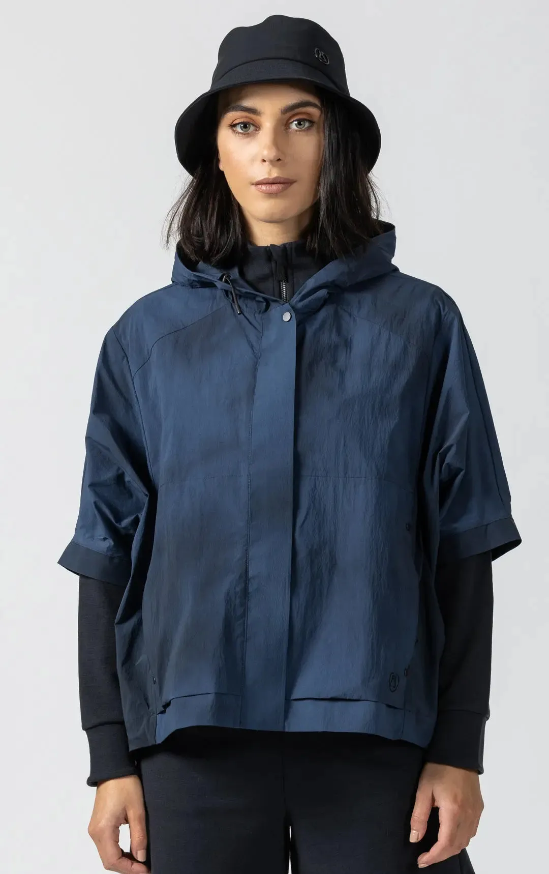 WAVE DYE ZIP PONCHO - CLEARANCE