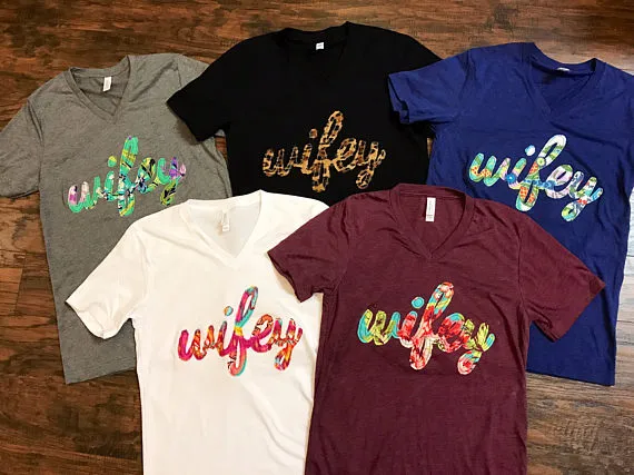 Wifey Shirt, Shirt with "wifey"