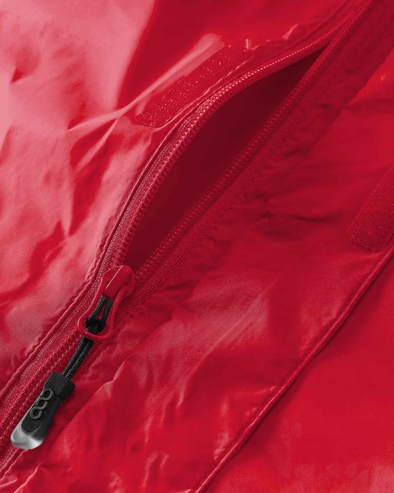 Women's Packable Rain Jacket with Hideaway Hood and 4 Pockets: 0.64 lbs 5000mm W/P 5000 Level Breathable