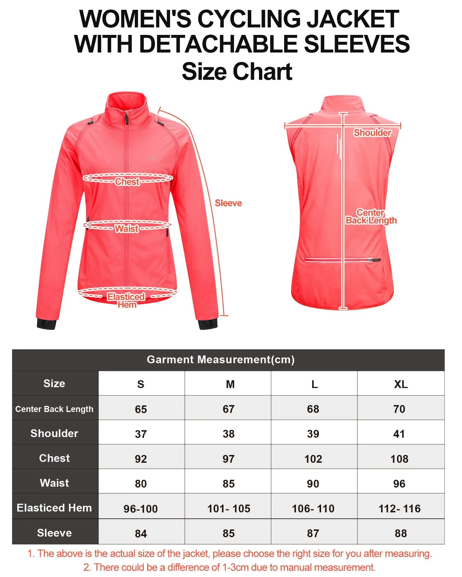 Women's Zip Up Lightweight Athletic Workout Yoga Cycling Track Running Jacket Waterproof Windproof Reflective