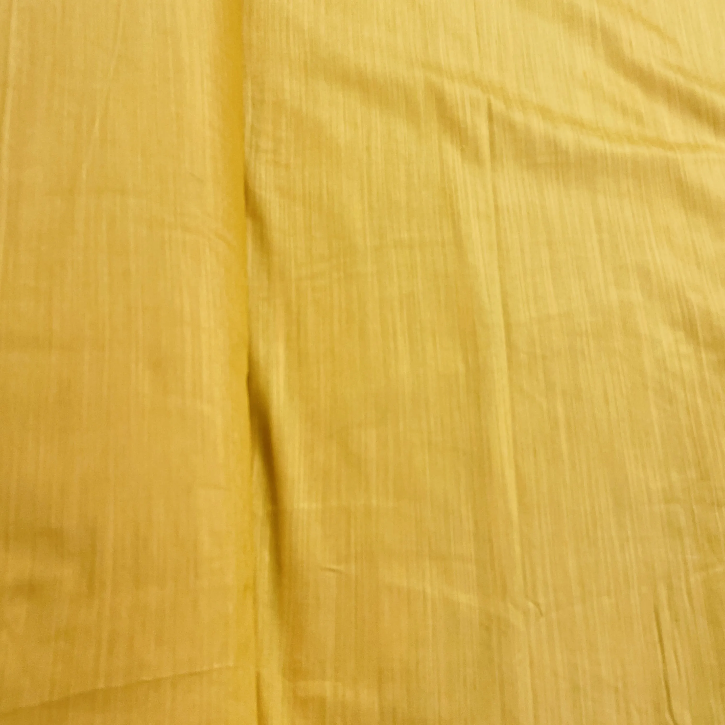 Yellow Solid Banarasi Cotton Slub Fabric