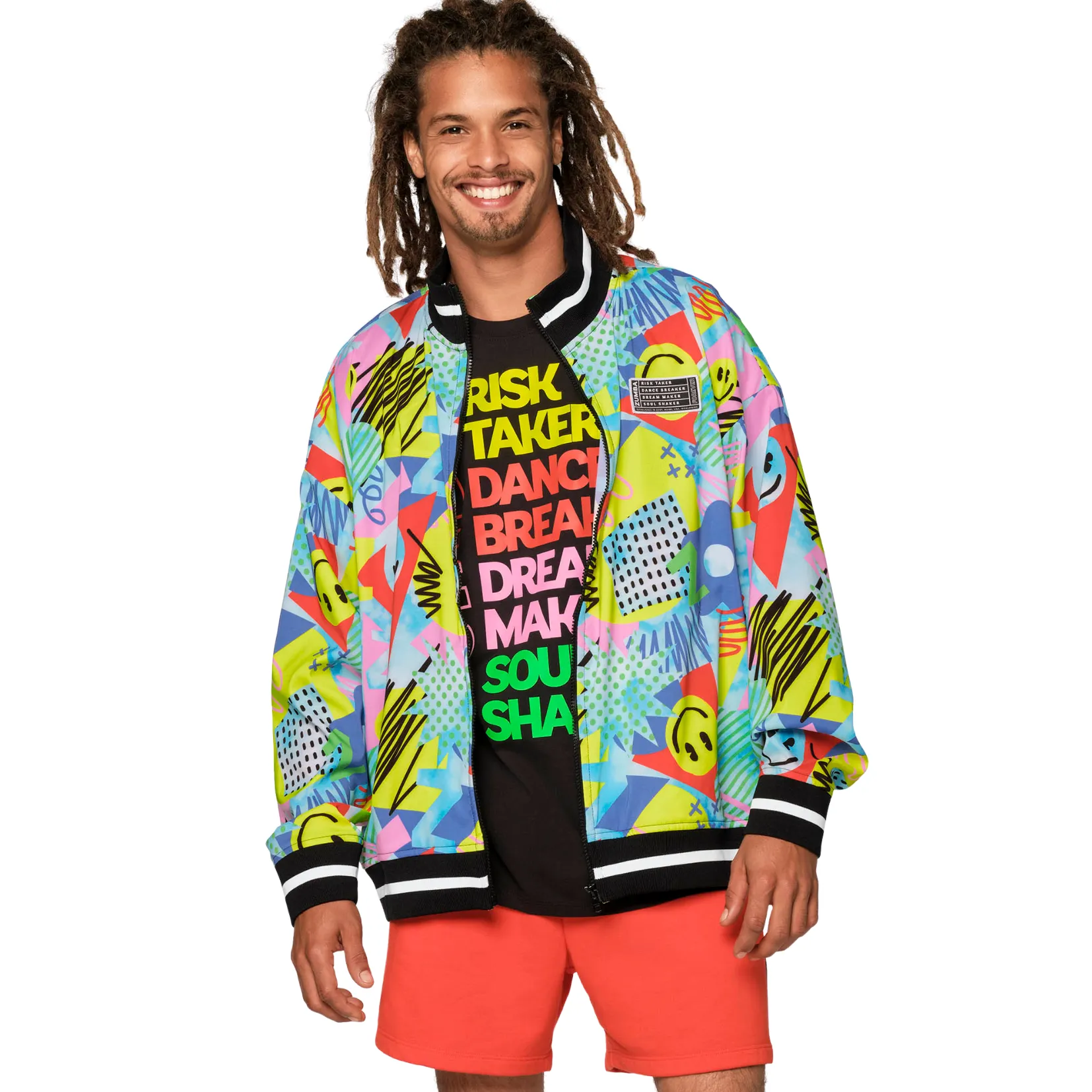 Zumba Fun And Happy Zip-Up Track Jacket