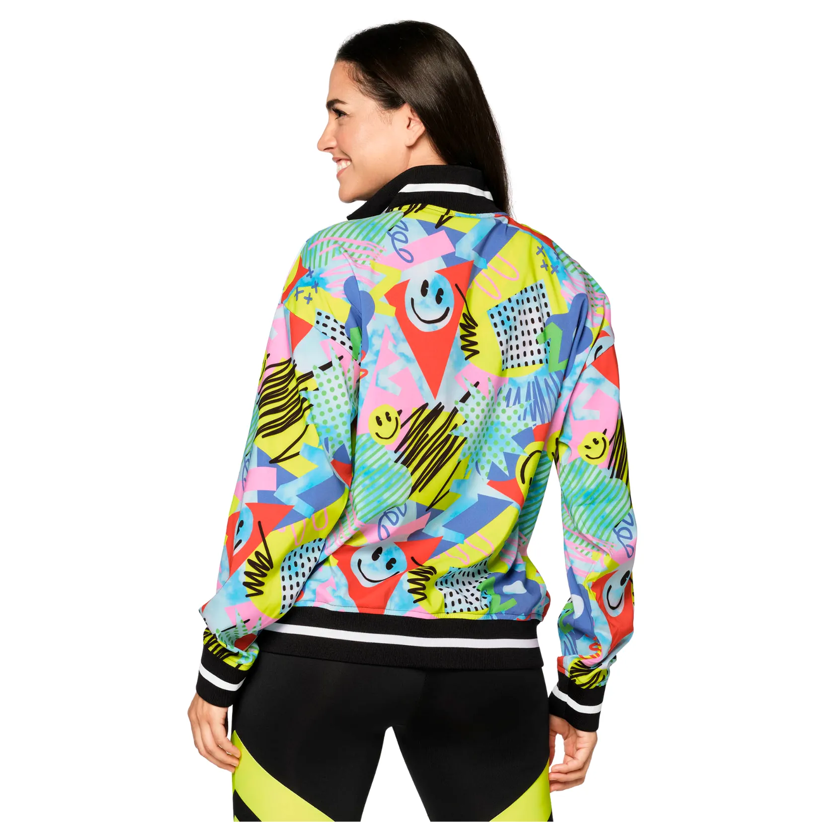 Zumba Fun And Happy Zip-Up Track Jacket